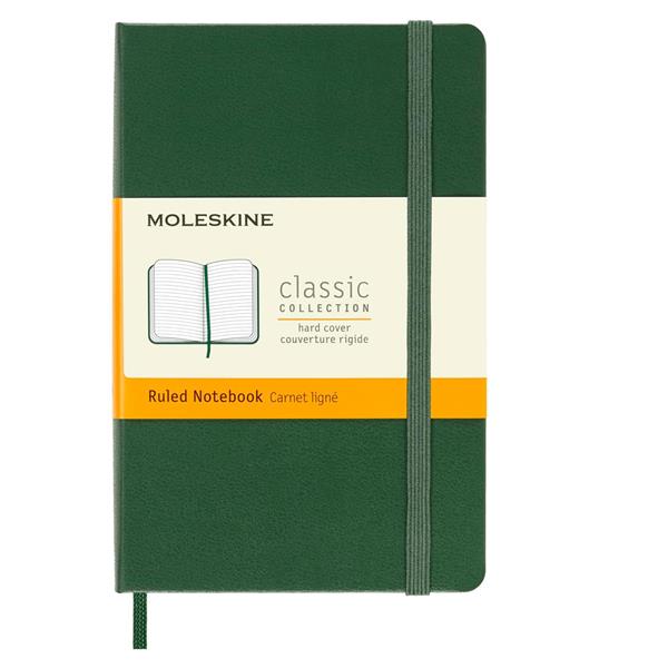 Moleskine Defter Çizgili Cep Boy Sert Kapak 9x14 Yeşil