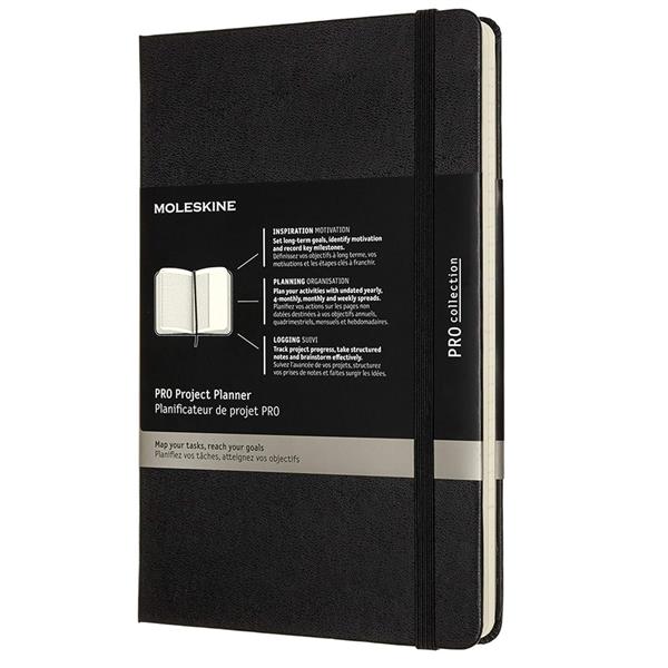 Moleskine Defter Çizgili Large Proje Planlayıcı Sert Kapak 13x21 Siyah