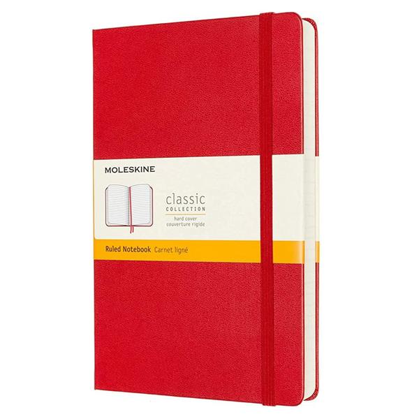 Moleskine Defter Çizgili Large Sert Kapak 240 syf 13x21 Kırmızı