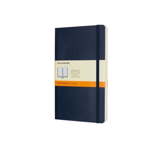 Moleskine Defter Çizgili Large Soft Kapak 192 syf 13x21 Safir Mavi