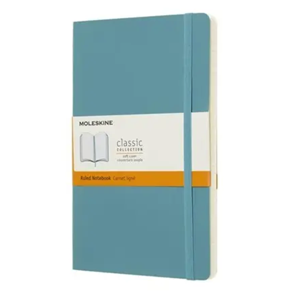 Moleskine Defter Çizgili Large Soft Kapak 192 syf 13x21 Mercan Mavi