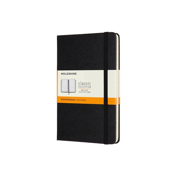 Moleskine Defter Çizgili Orta Boy Sert Kapak 11,5x18 Siyah