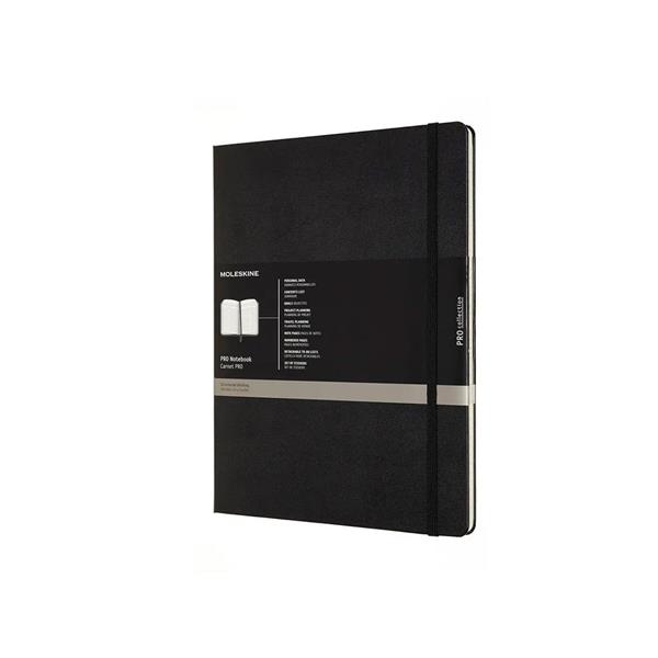 Moleskine Defter Çizgili XL Pro Sert Kapak 19x25 Siyah