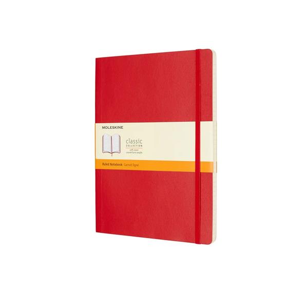 Moleskine Defter Çizgili XL Soft Kapak 19x25 Kırmızı