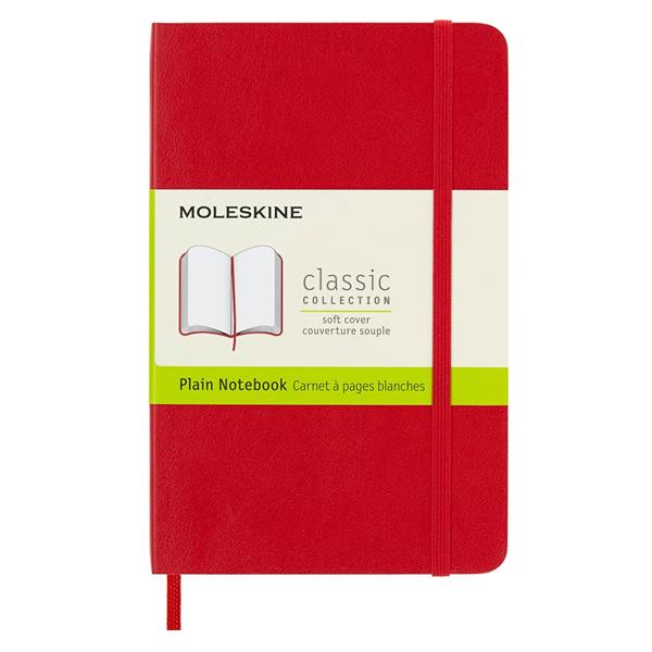 Moleskine Defter Düz Cep Boy Soft Kapak 9x14 Kırmızı