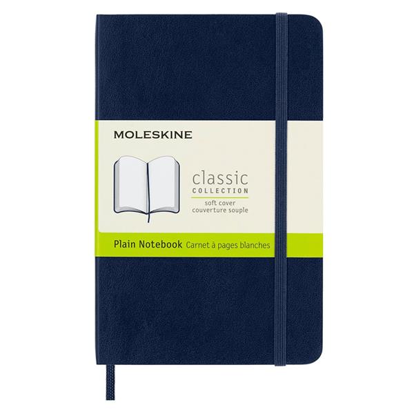 Moleskine Defter Düz Cep Boy Soft Kapak 9x14 Safir Mavi