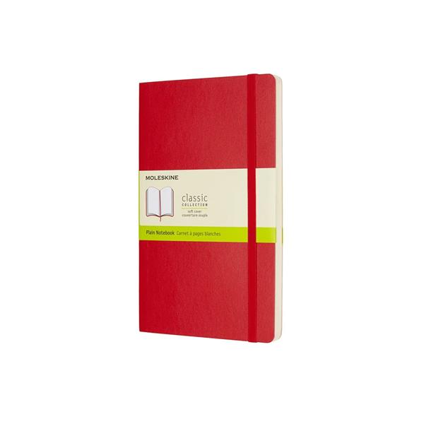 Moleskine Defter Düz Large Soft Kapak 192 syf 13x21 Kırmızı