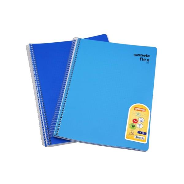 MyNote Defter Flex Konulu PP Kapak Spiralli Seperatörlü 150yp A4 4+1 30023880