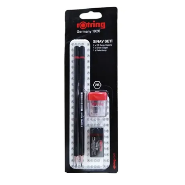 Rotring Sınav Seti 2Kalem+silgi+kalemtraş