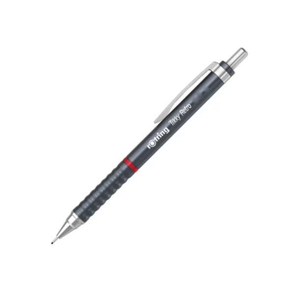 Rotring Tikky Retro Versatil Kalem 0.5mm Metalik Gri 2202567