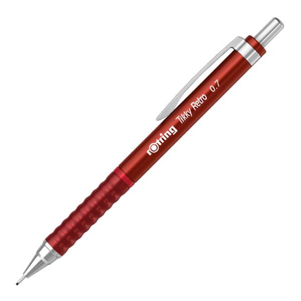 Rotring Tikky Retro Versatil Kalem 0.7mm Metalik Kırmızı 2202631