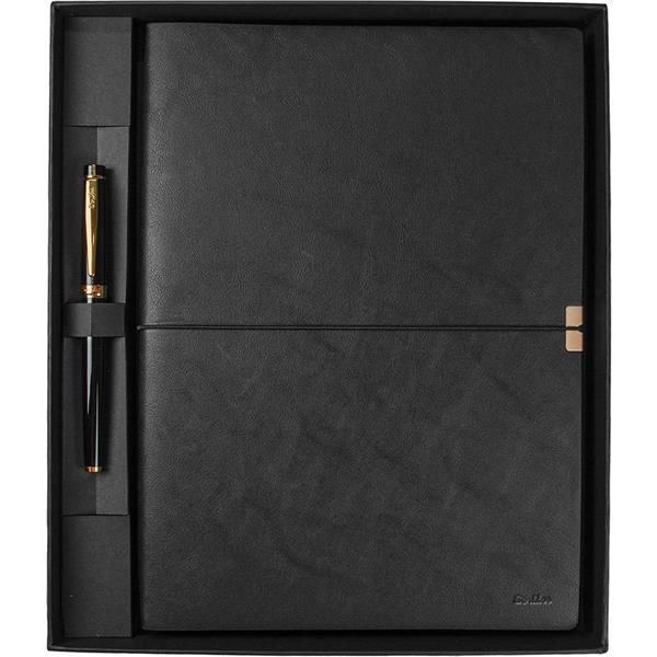 Scrikss Toledo Premium Defter B5 Siyah & 38 RollerMat Siyah Altın Set SD-700-B1