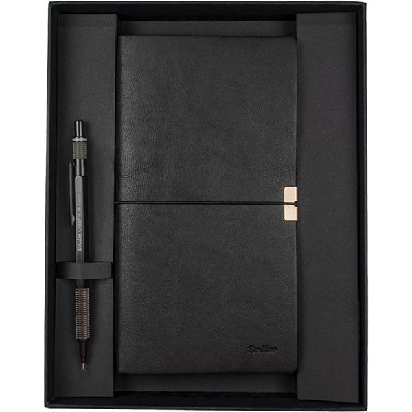 Scrikss Toledo Premium Defter C7 Siyah & Graph-x Versatil Mat Siyah Set SD-700-C1