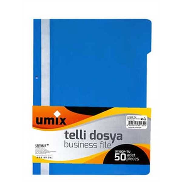 Umix A4 Telli Eco Dosya 50li Mavi U1180P-MA-ECO