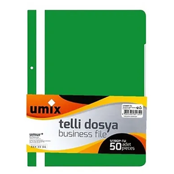 Umix A4 Telli Eco Dosya 50li Yeşil U1180P-YE-ECO