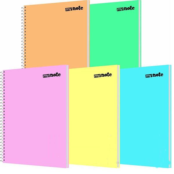 MyNote Defter Çizgili Flex PP Kapak Spiralli 96yp A4 Pastel 30023889