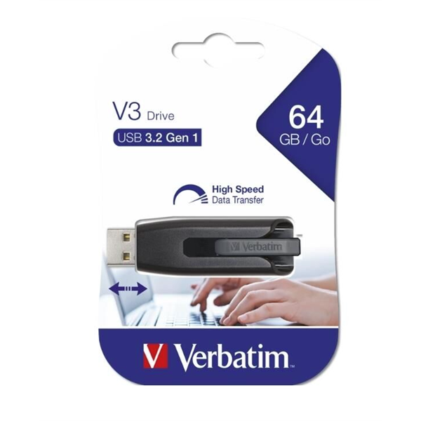 Verbatim 64gb Usb 3.2 Gen 1 V3 Drive Flash Bellek 49174